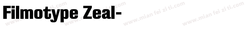 Filmotype Zeal字体转换